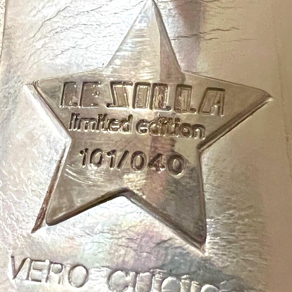 LE SILLA. LIMITED EDITION Stiletto With Swarovski Crystal’s. 101/40 Size 39/8 - Picture 12 of 16